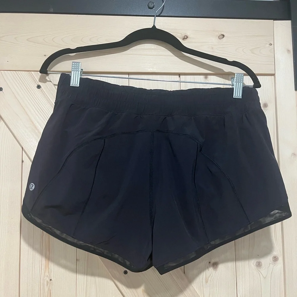 Like New Lululemon Hotty Hot Lined Shorts in Black, Size 10. - Picture 8 of 12